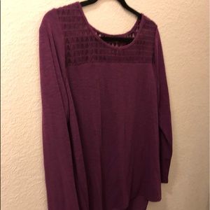 Burgundy blouse